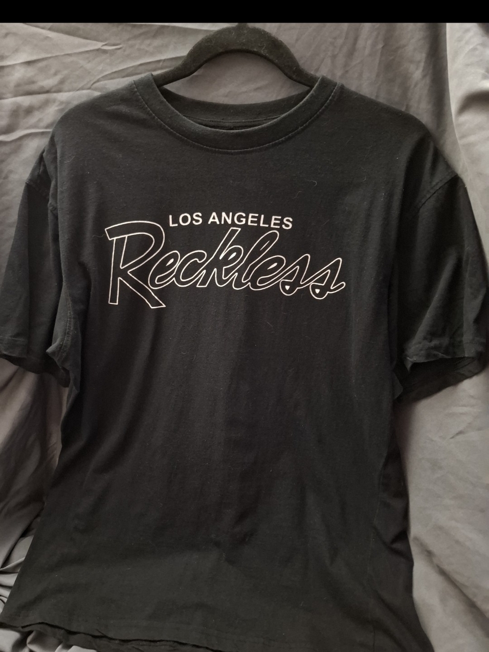 Young & Reckless Los Angeles Reckless Black Graphic Tee Size Large